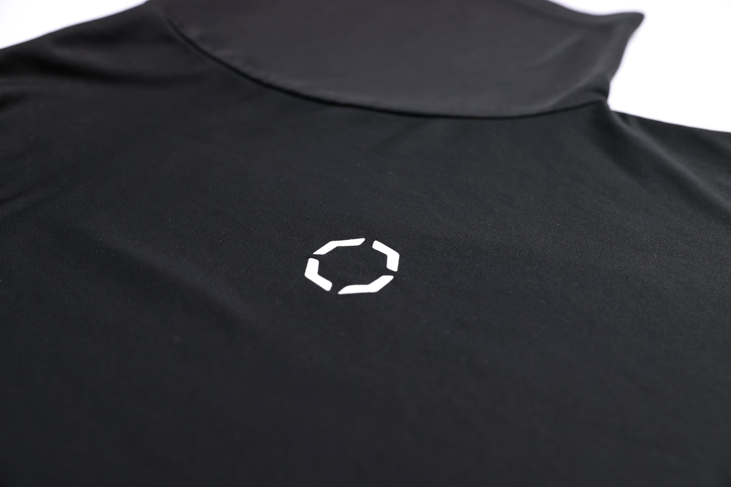 EVOTEX 快適テックTシャツ ワンポイントロゴ 半袖 ブラック E-009