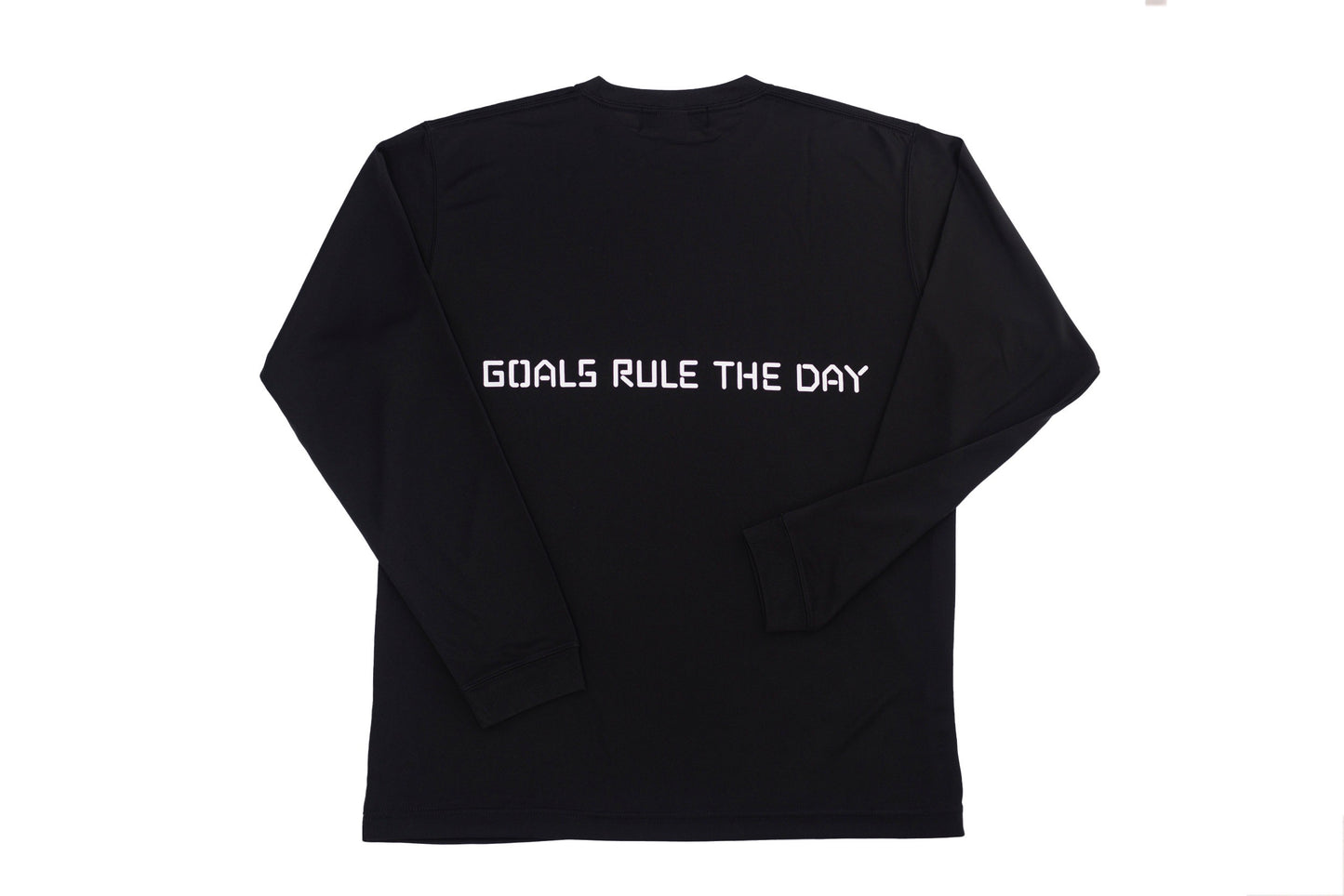 EVOTEX 快適テックTシャツ BOXロゴ ロンT ブラック×ホワイト E-007