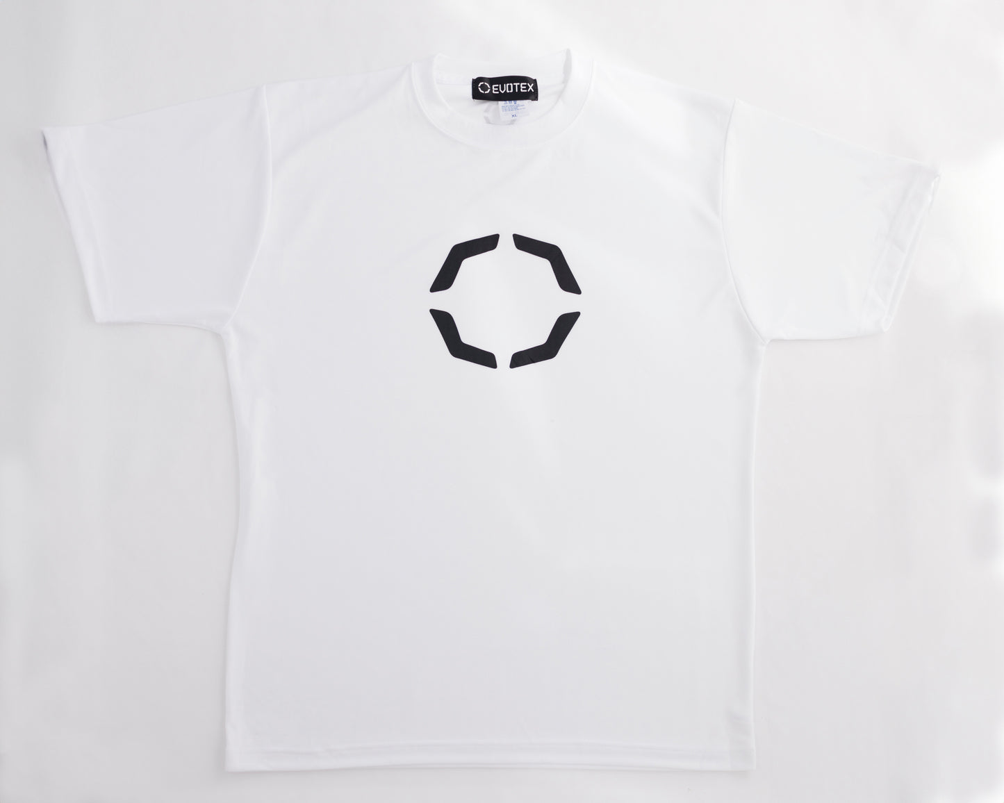 EVOTEX 快適テックTシャツ ビッグロゴ 半袖 ホワイト E-004