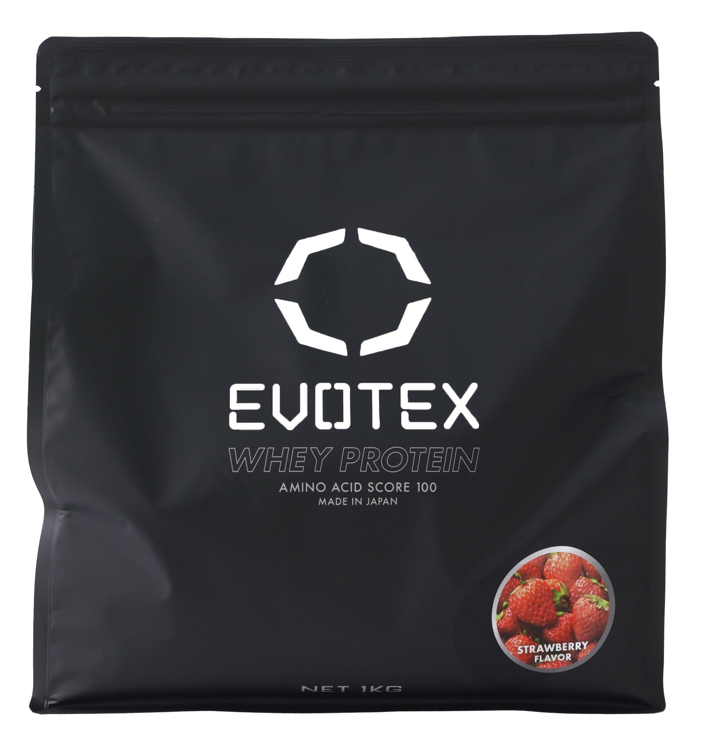 【初回限定500mlシェイカープレゼント中】EVOTEX ホエイプロテイン ストロベリーフレーバー 1kg