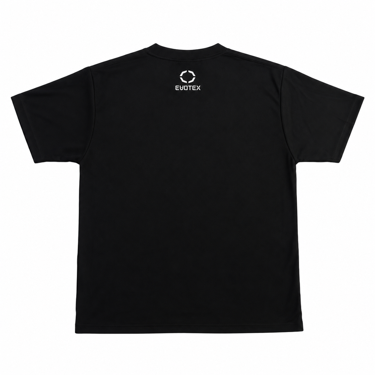 快適テックTシャツ 半袖 ブラック×ホワイト E-001