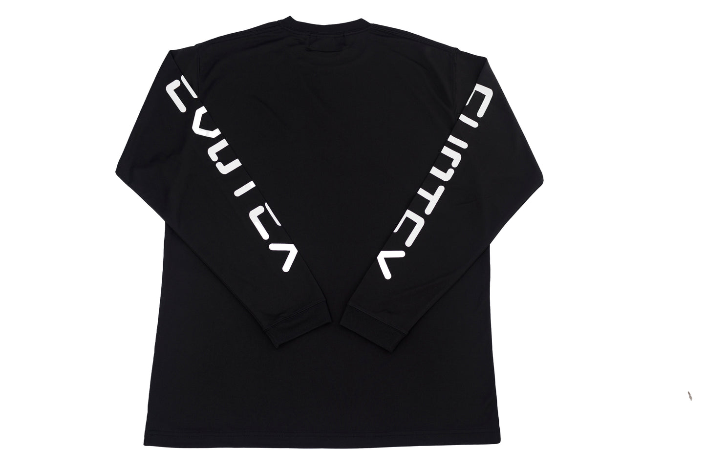 EVOTEX 快適テックTシャツ アームロゴ ロンT ブラック E-008