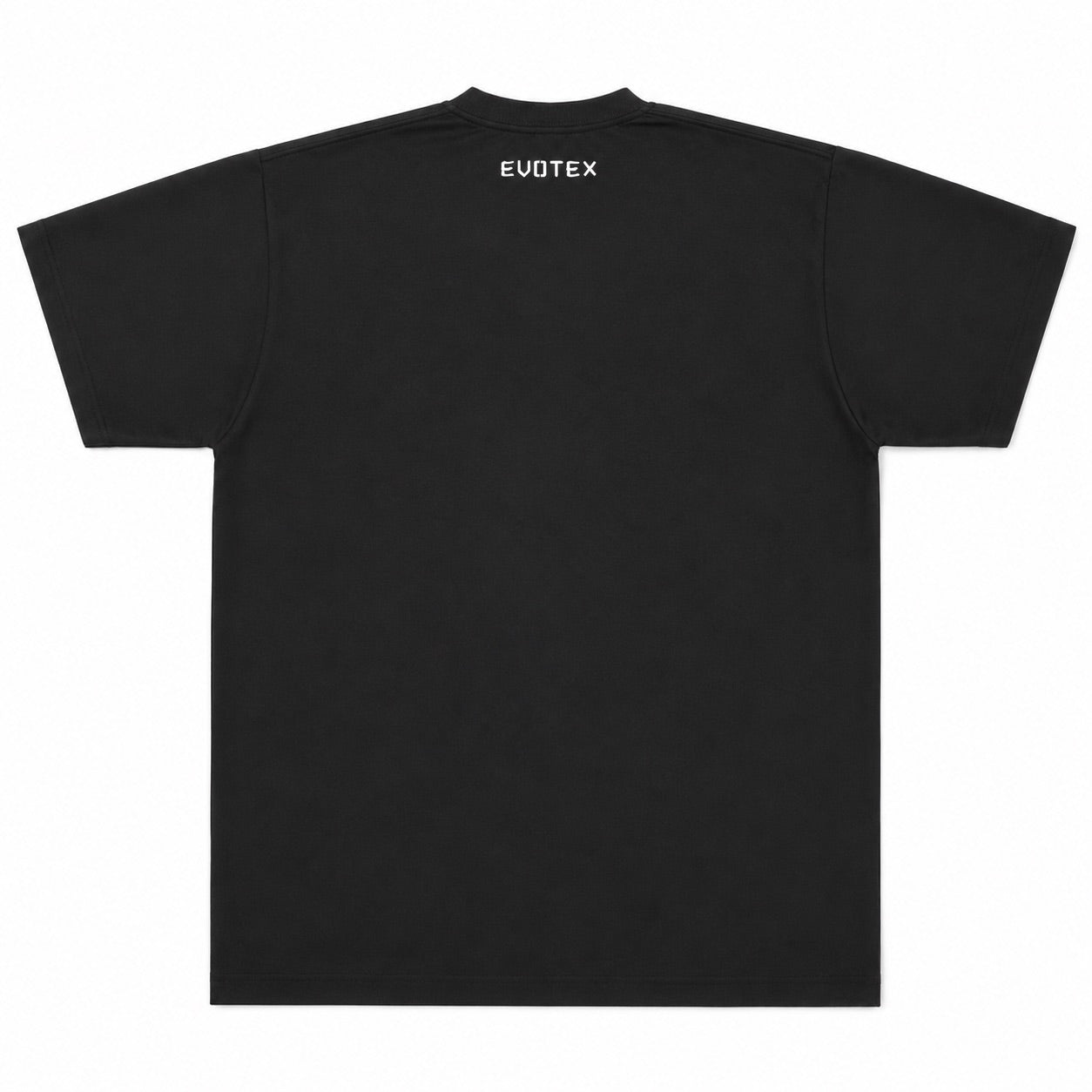 EVOTEX 快適テックTシャツ BOXロゴ 半袖 ブラック×ホワイト E-005
