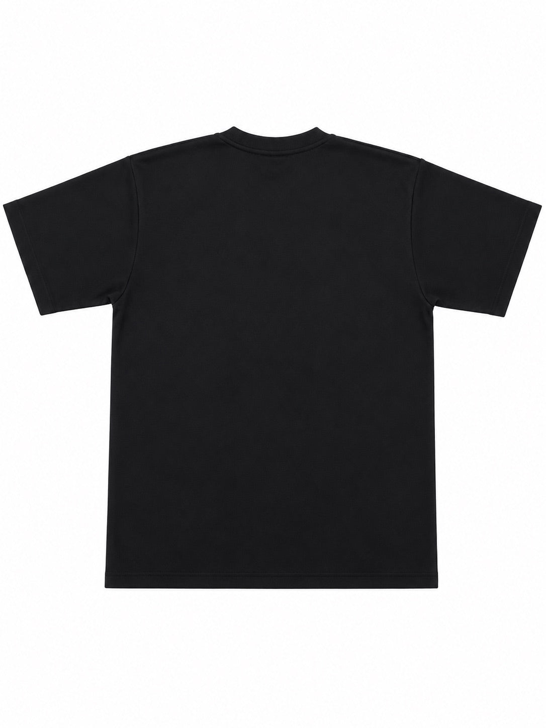 EVOTEX 快適テックTシャツ センターロゴ2 半袖 ブラック×ホワイト E-012