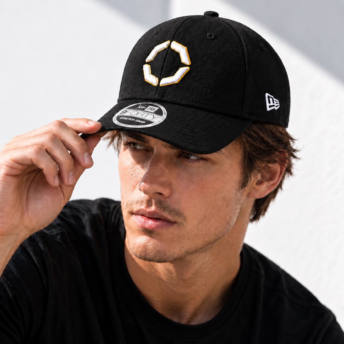 EVOTEX × 9FORTY ストレッチスナップ ベーシック ブラック × ホワイト