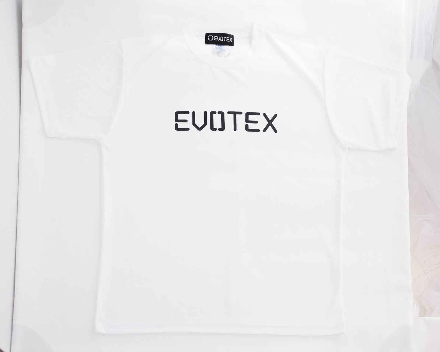 EVOTEX 快適テックTシャツ 半袖 ホワイト E-002